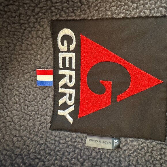 Gerry Waffle Rib Knit Jacket Full Zip Blue Sherpa Lined Mens XL - Picture 5 of 5